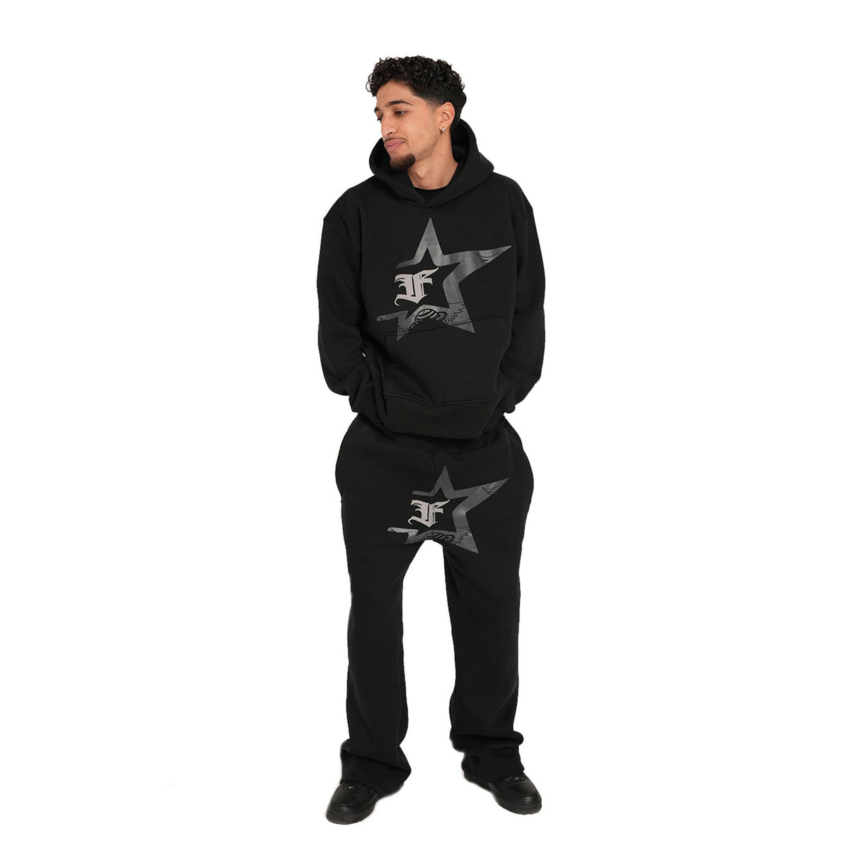 FAIRYTOPIA® Men Black sweatpants