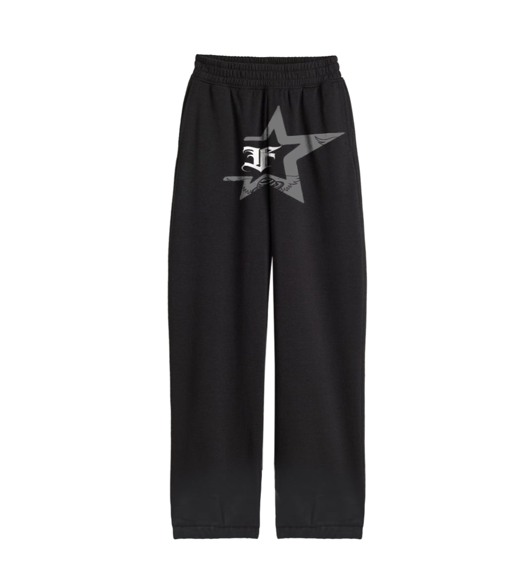 FAIRYTOPIA® Men Black sweatpants